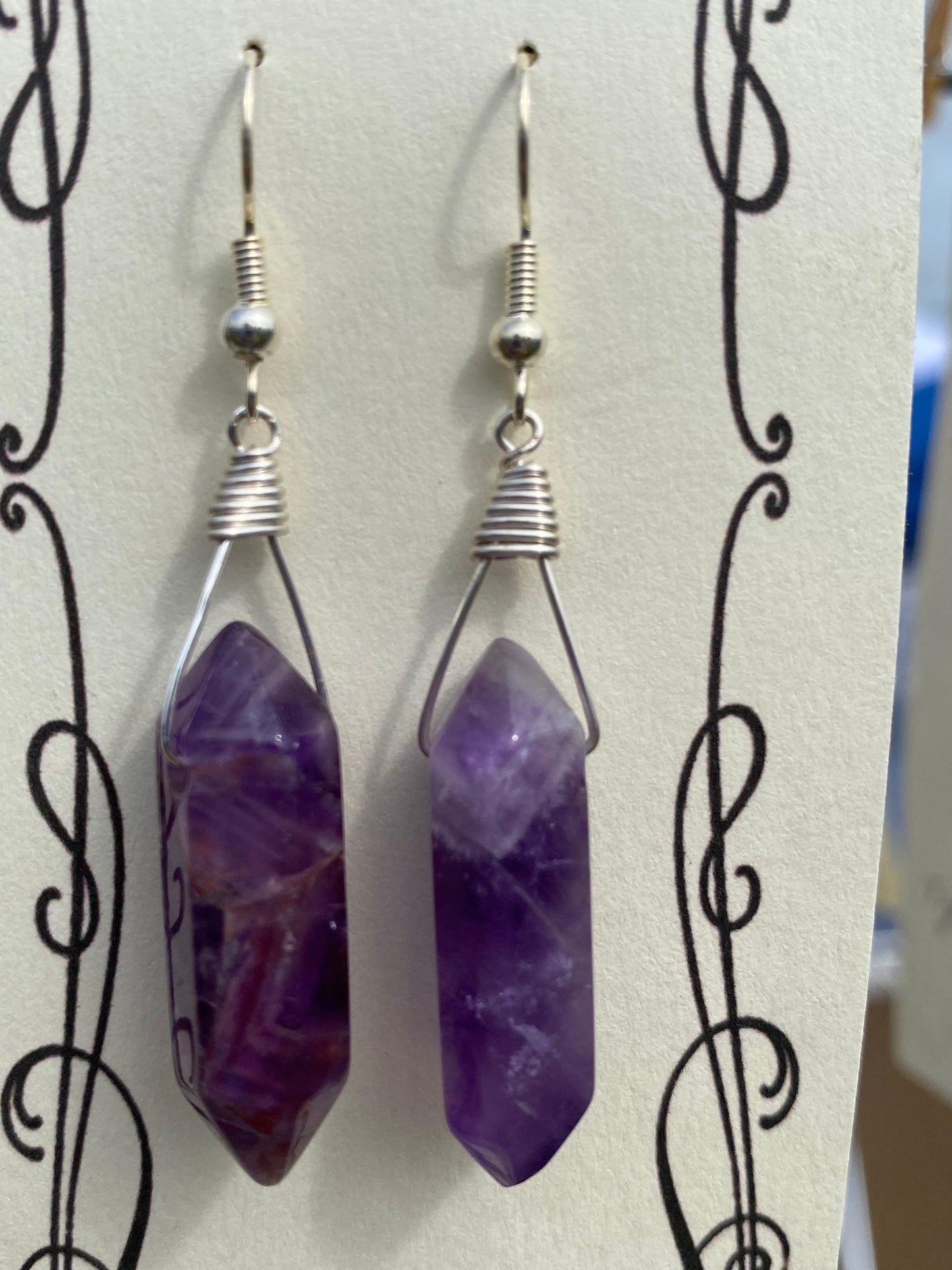 Amethyst earrings