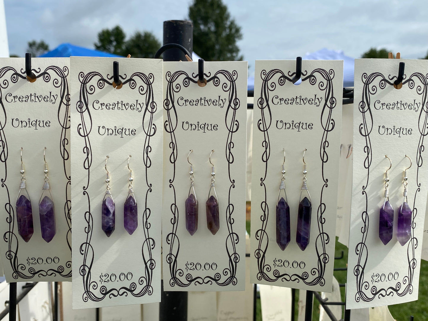 Amethyst earrings