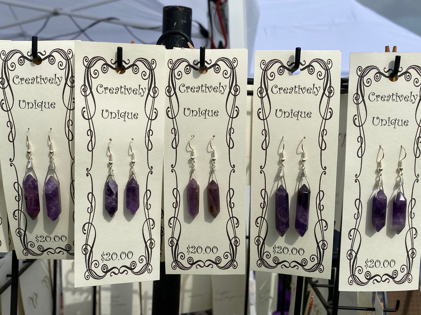 Amethyst earrings