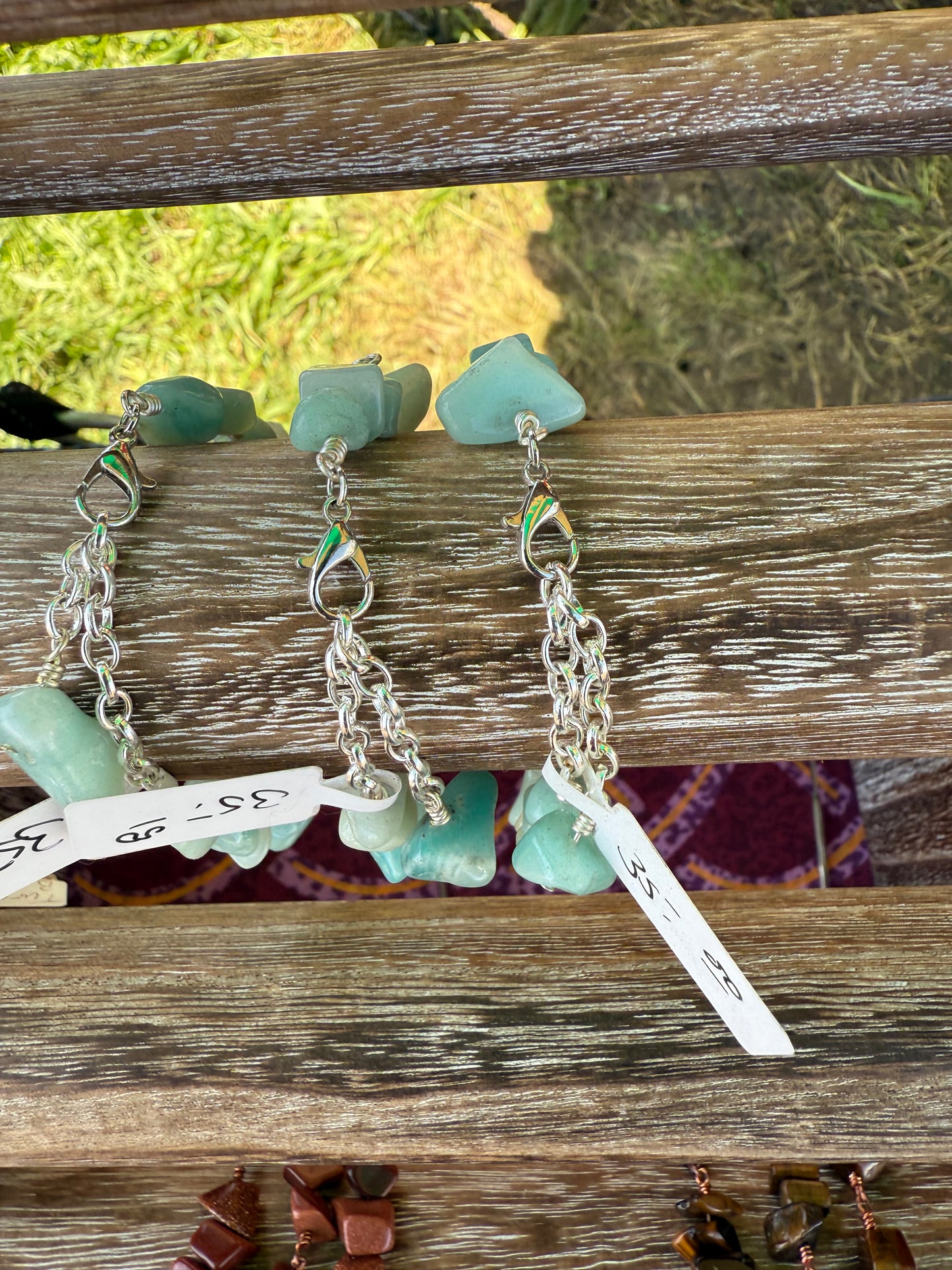 Gemstone Nugget Bracelets