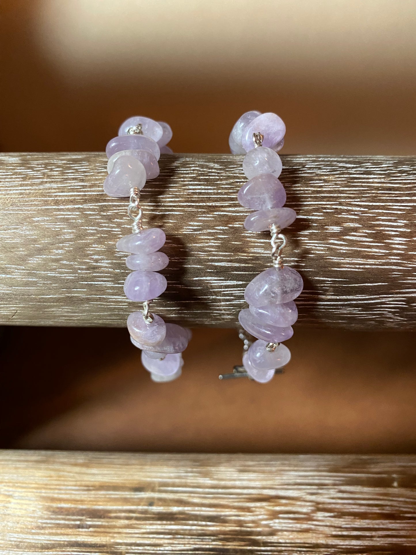 Light Amethyst Pebble Bracelet