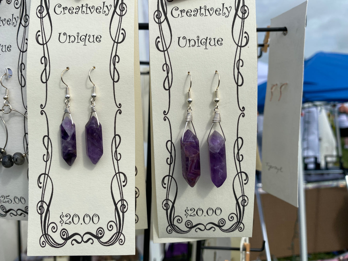 Amethyst earrings