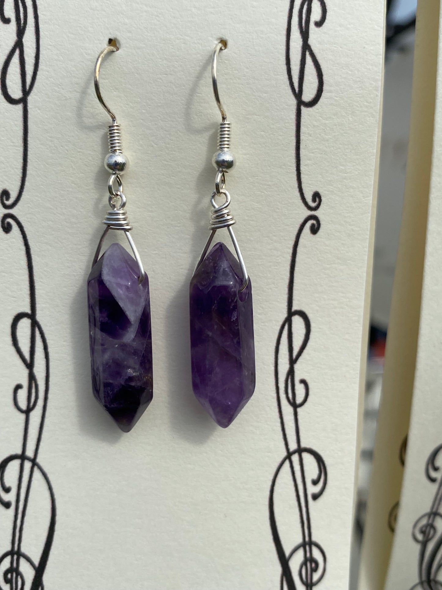 Amethyst earrings