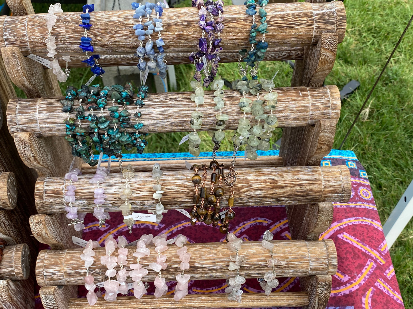 Gemstone Chip Bracelets